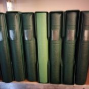 Falkland Islands collection in seven boxed Linder albums from Queen Victoria mint and used,