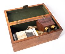 A collection of late 19th century stereoscopic cards,