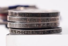 A group of four Royal Naval LSG Medals: '183542 W.J Ward LDG.Ship HMS Gibraltar ' '2380623 R.E.
