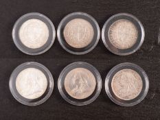 Higher grade 1893 and 1895 halfcrowns with 1897.
