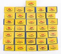 Moko Lesney. A boxed group of thirty-six 'Matchbox' 1-75 series vehicle, including No.
