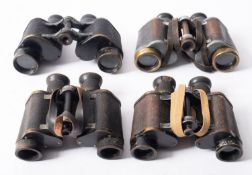 Three pairs of Carl Zeiss binoculars comprising two pairs of x8 'Telact', a pair of DF 6 x 30,