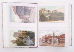 Postcard album; mostly British and Scottish topographical, various,
