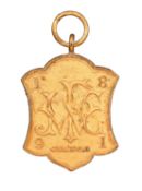 A Victorian gilt fob,