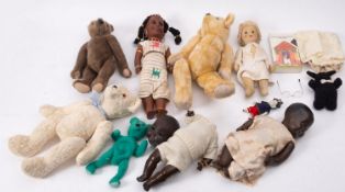 Estate of a doll restorer: Kathe Kruse, a plush doll, seam label,