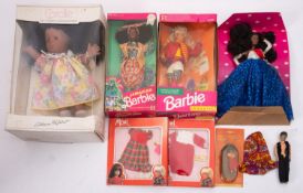 Estate of a doll restorer: six recent dolls, Barbie, no. 4873, Shopping Barbie and no.
