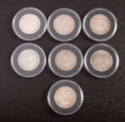 Florins 1894,1895,1896,1897,1898,1899, with better grade 1893.