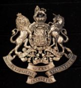 A Victorian 1st Northamptonshire Engineer Volunteers helmet plate badge, .