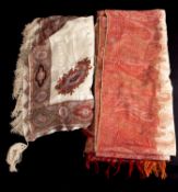A wool paisley shawl,