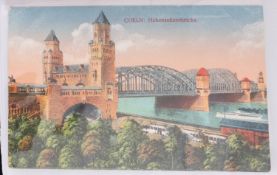 Postcard album, mostly German coloured lithographic, also South Africa and others,