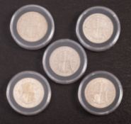 Better grade half crowns, 1930,1931,1932,1933,1934.