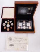 2008 Executive proof set, with 1951 proof set, with Beale white five pound note.