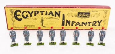 Britains toy soldiers, set 117, Egyptian Infantry, 8 figures,