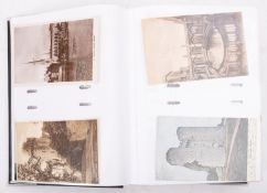Postcard album; mostly British topographical, seaside towns, castles, some comic,