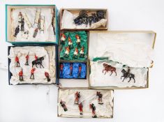 Britains toy soldiers, a mixed collection with parts missing, damaged,
