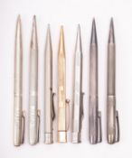 Yard-o-Led, two silver pencils by Johnson, Matthey & Co.