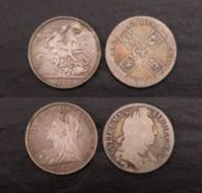 A 1896 LX Crown, with William III Crown (date worn) probably 1695.