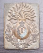 A Victorian belt plate of the 1st European Bengal Fusiliers,