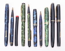 Conway Stewart, no. 728 Dandy fountain pen and no. 2R Duro-Point pencil set; no.