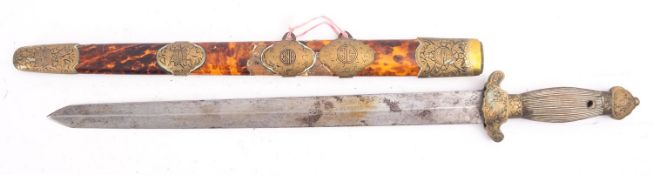 A Chinese short sword,