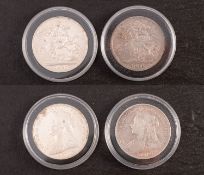 A higher grade, 1895, LIX crown, with 1899.