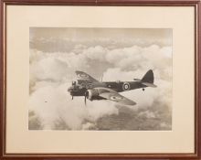 A WWII period photograph of a Blenheim, 24 by 34 cm,