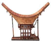 Estate of a doll restorer: A scratch built model of a Tongkonan,