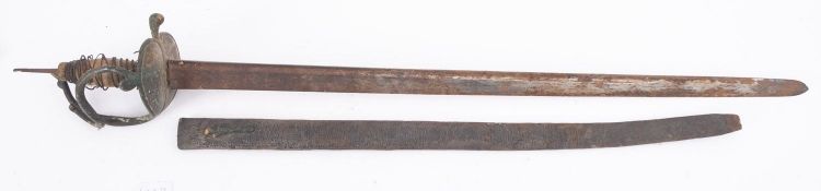 A 1795 pattern Heavy Cavalry sword, (poor condition),