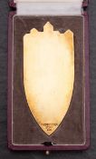 A cased silver gilt NSDAP 1929 Nuremberg Rally Medallion by F Hoffstatter,
