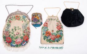 Bead bag: a large bead work bag with German .