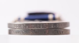 Two police Exemplary medals' Const. Hugh P.Kelly' and 'Const. E.