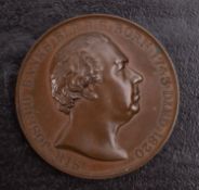 A Royal Horticultural Society Sir Joseph Banks medal by John Pinches of London, in case of issue,