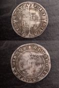 An Edward VI shilling mm. Tun.