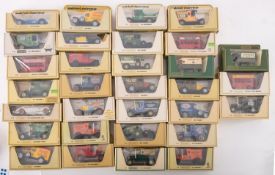 Matchbox, Models of Yesteryear, 32 various in straw coloured boxes,