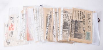 A collection of 1939-45 newspapers and ephemera, with a collection of later material.