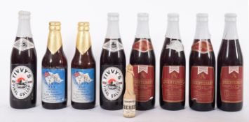 Two Olympic 1984 Ale, two Heavitree Bicentenary Ale, two Whitbread Final Gallop Ale,