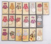 A collection of nineteen Modern Eastern Block and other medals.
