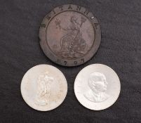 1797 Cartuher twopence,