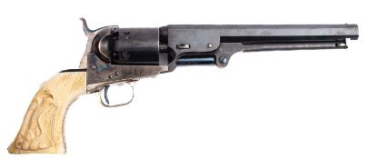 A Colt Navy 1851 model single action 6 shot revolver:, .