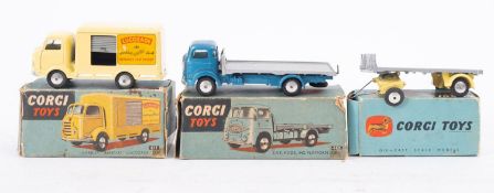 Corgi. A boxed group of three, No 457 ERF Model 44G Platform Lorry, No.