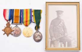 A WWI group of four '74241 Cpl P.B.