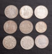 A High grade 1836 Groat and sixpences 1887/1888/1902/1911/1926/1931/1928/1936.