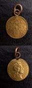 Better grade George I quarter guinea 1718 (mounted)