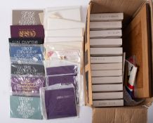 Royal Mint proof sets, 1970-94, with Royal wedding collection of coins, four 2006 crowns, etc.