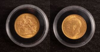 A George V, 1912, sovereign.