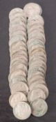 Approximately forty Buffalo Nickels, various dates.