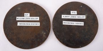 Of WWI Devonshire Regiment Interest.
