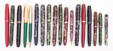 Conway Stewart, a collection of thirteen fountain pens: nos.