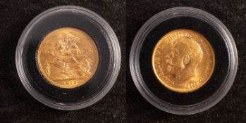 A George V, 1912, sovereign.