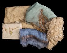 A collection of scarves,